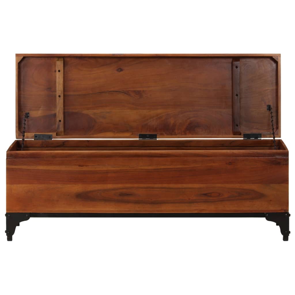 Storage Trunk 110X35X41 Cm Solid Acacia Wood