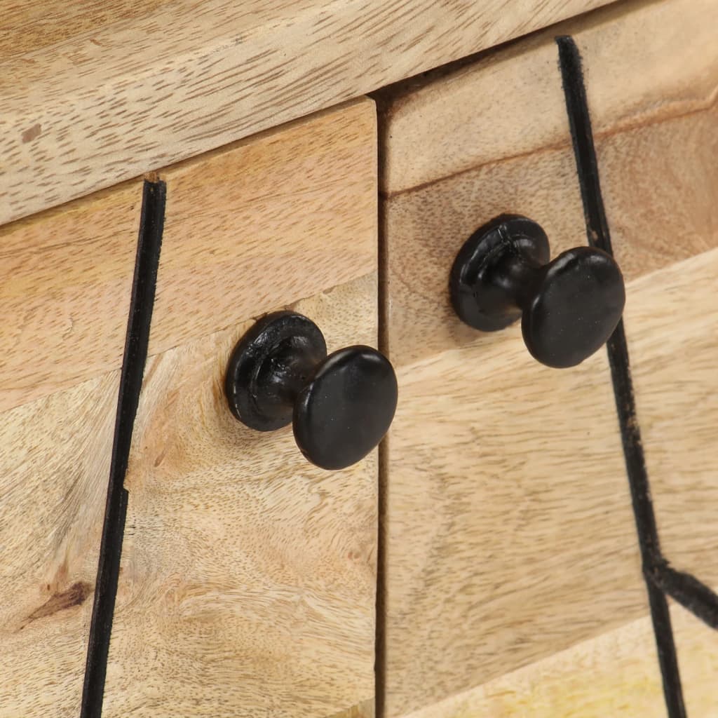 Tv Cabinet 110X30X40 Cm Solid Mango Wood