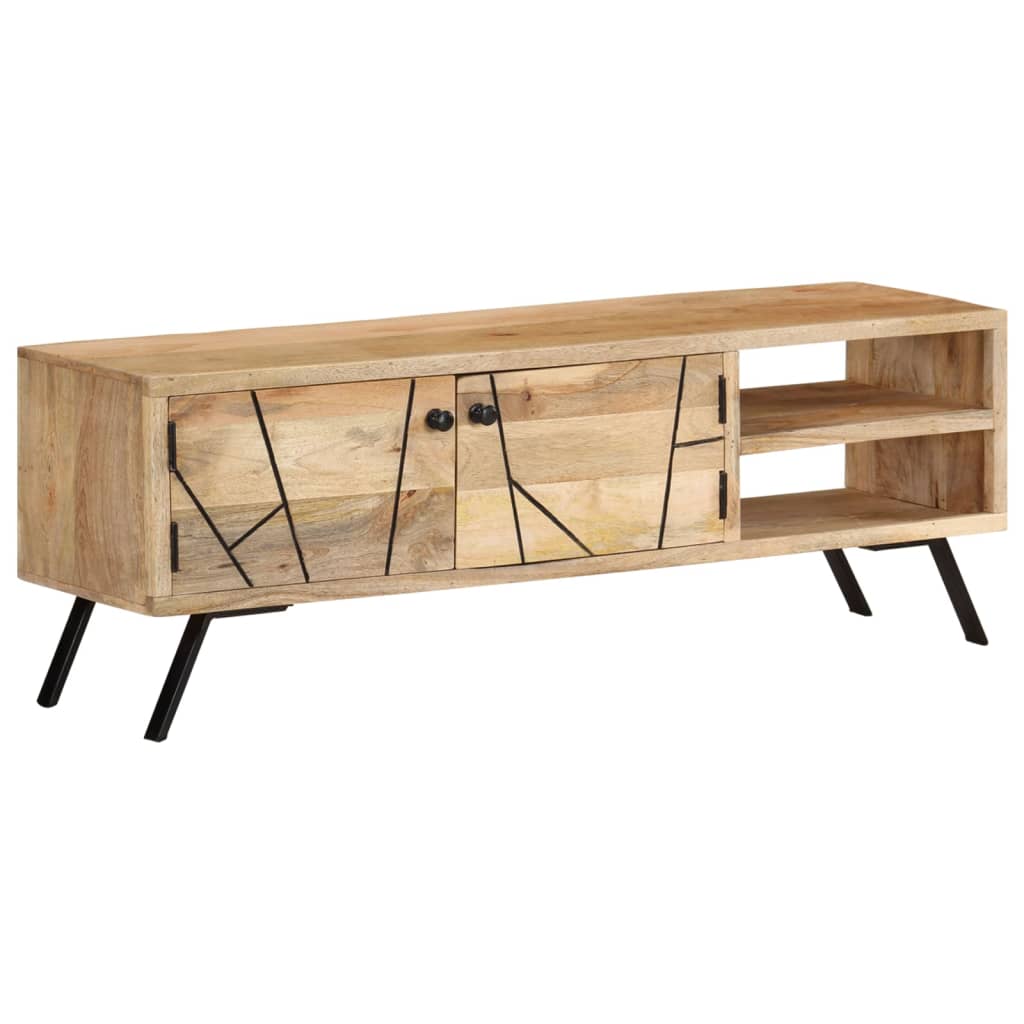 Tv Cabinet 110X30X40 Cm Solid Mango Wood