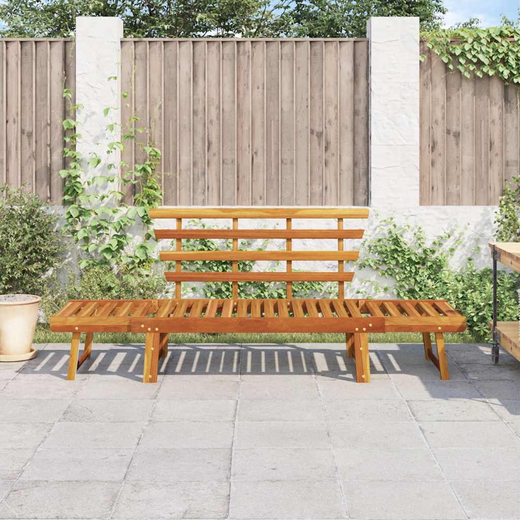 Garden Bench 2-In-1 190 Cm Solid Acacia Wood