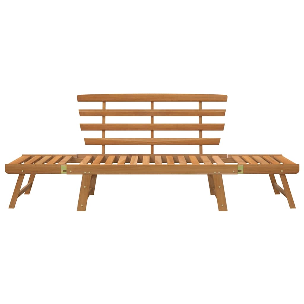 Garden Bench 2-In-1 190 Cm Solid Acacia Wood