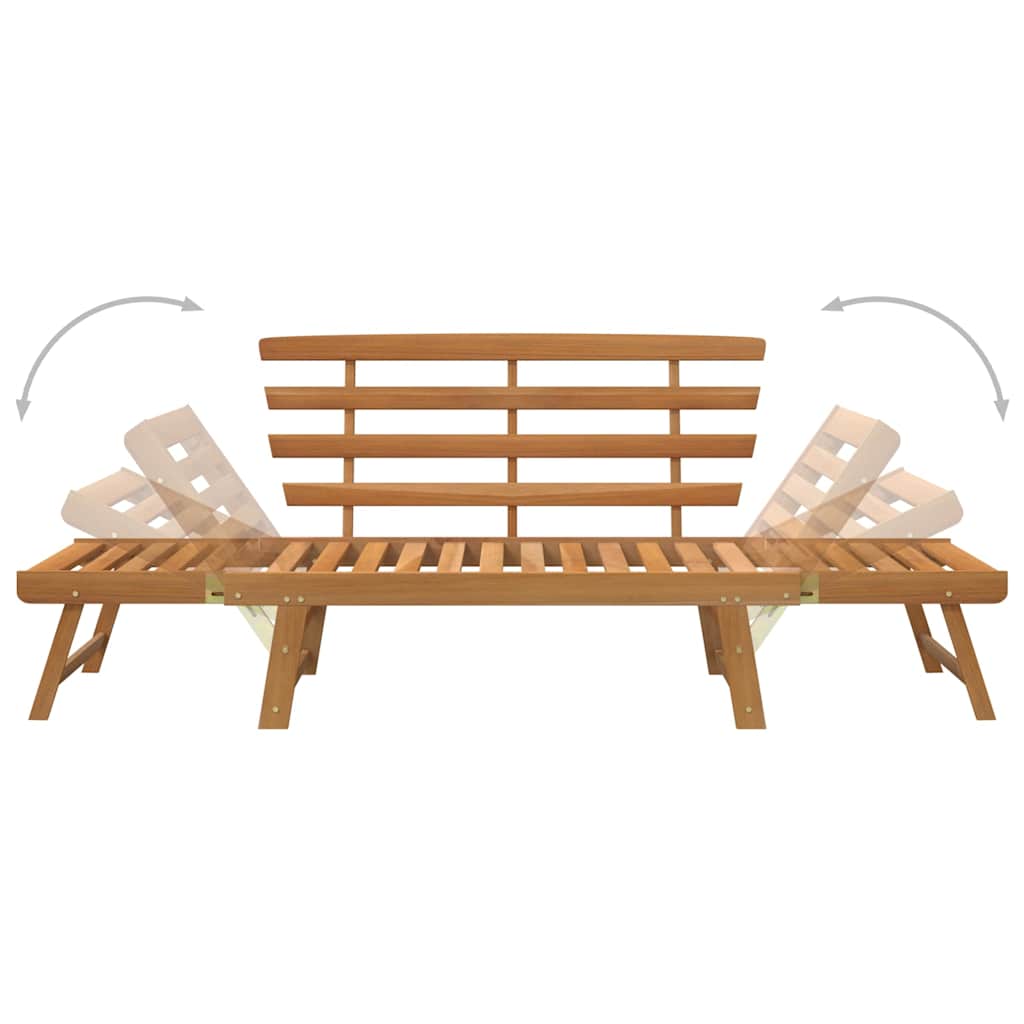 Garden Bench 2-In-1 190 Cm Solid Acacia Wood