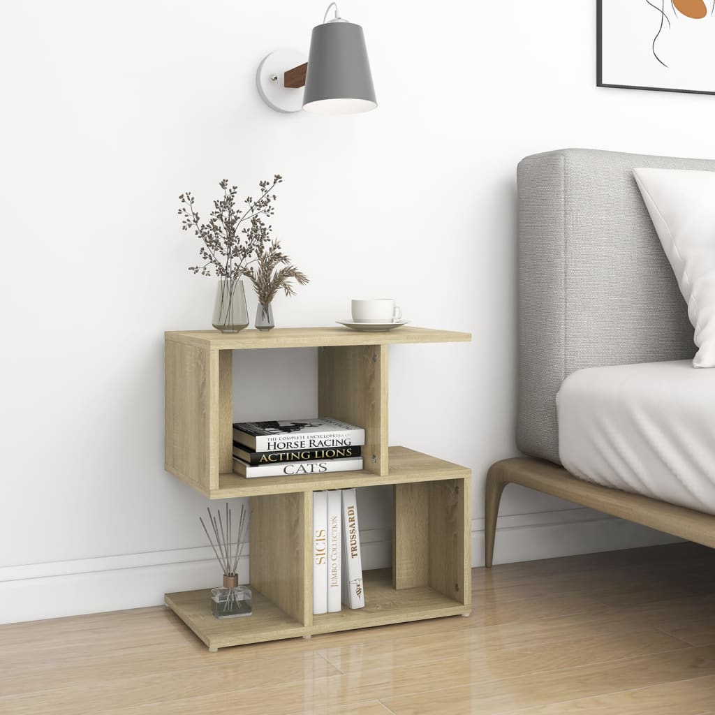 Bedside Cabinet 50X30X51.5 Cm Engineered Wood