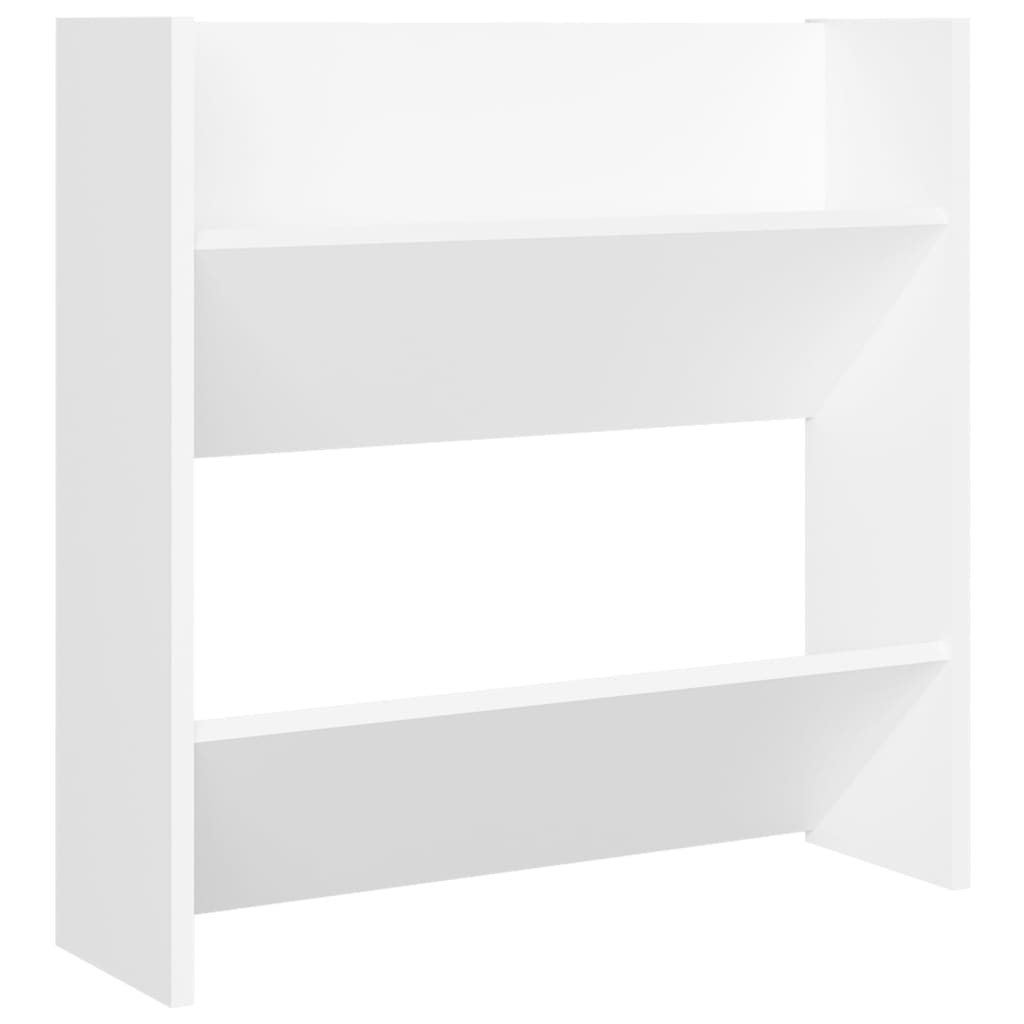 Wall Shoe Cabinets 2 Pcs 60X18X Engineered Wood White