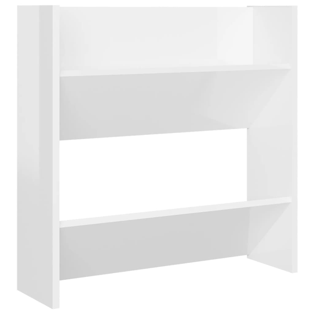Wall Shoe Cabinets 4 Pcs 60X18X Engineered Wood High Gloss White