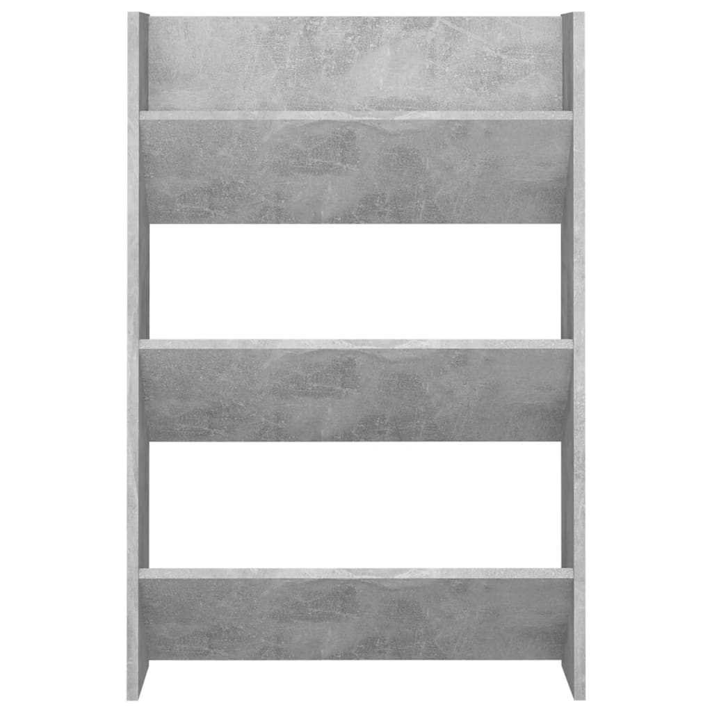 Wall Shoe Cabinets 2 Pcs 60X18X Engineered Wood Concrete Grey