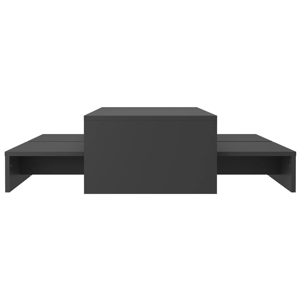 Nesting Coffee Table Set 100X100X26.5 Cm Engineered Wood