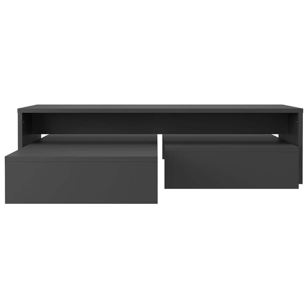 Nesting Coffee Table Set 100X100X26.5 Cm Engineered Wood