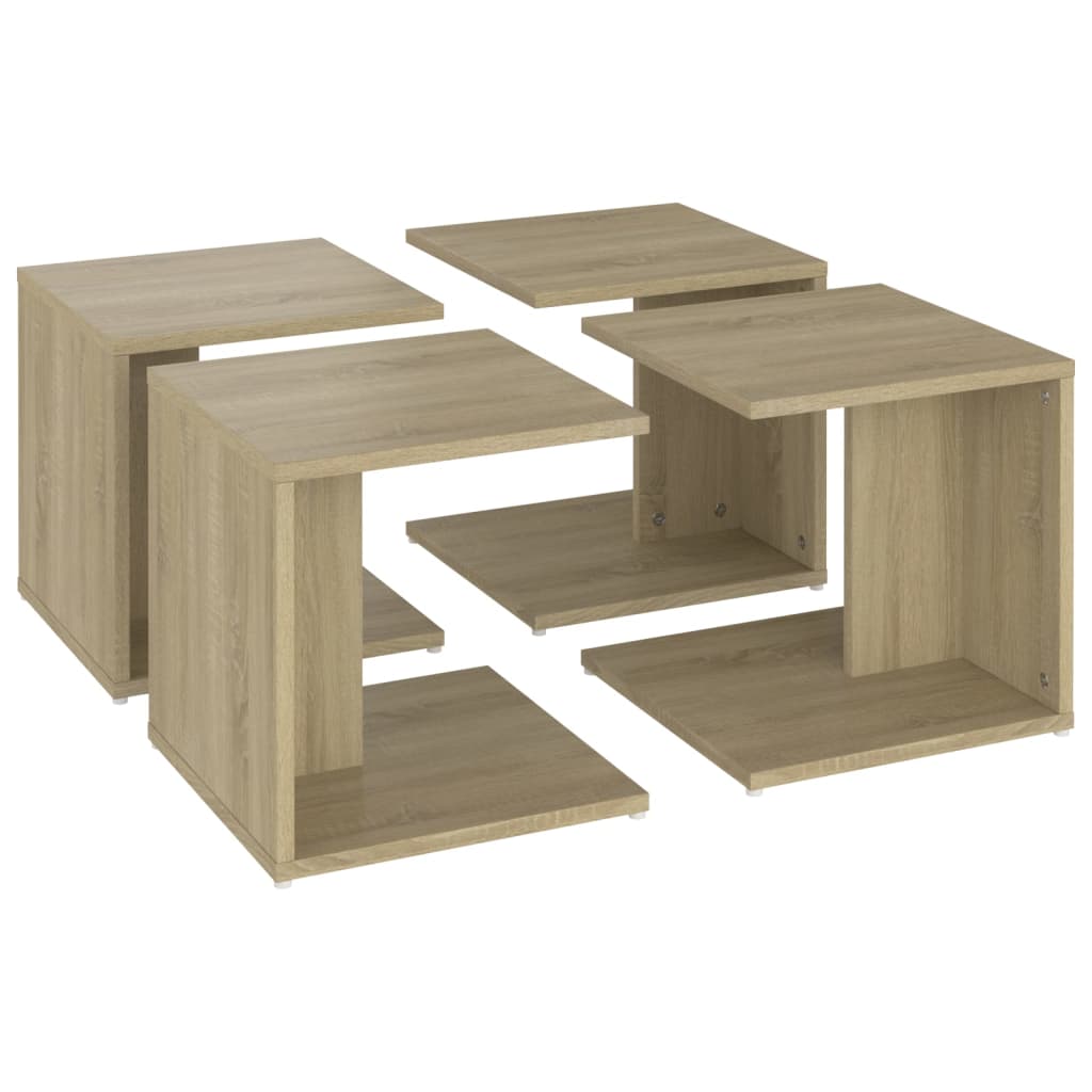 Coffee Tables 4 Pcs 33X33X33 Cm Engineered Wood