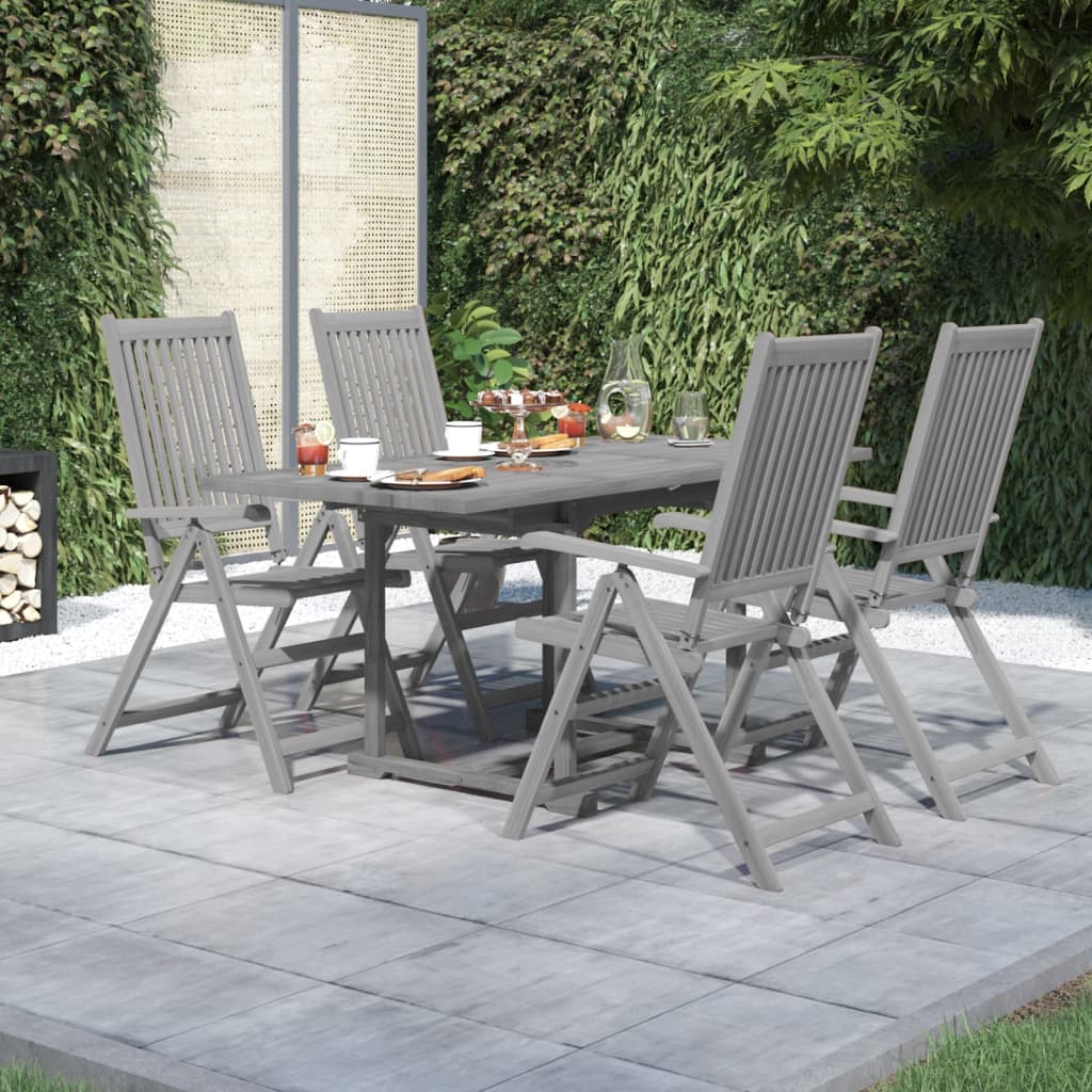 7 Piece Garden Dining Set Solid Wood Acacia