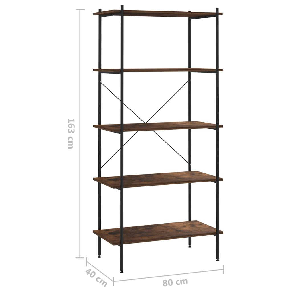 5-Tier Shelving Unit 80X40X