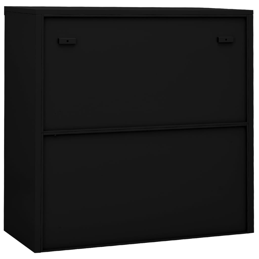 Office Cabinet With Sliding Door 90X40X90 Cm Steel