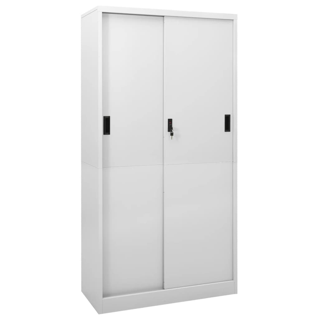 Office Cabinet With Sliding Door 90X40X180 Cm Steel
