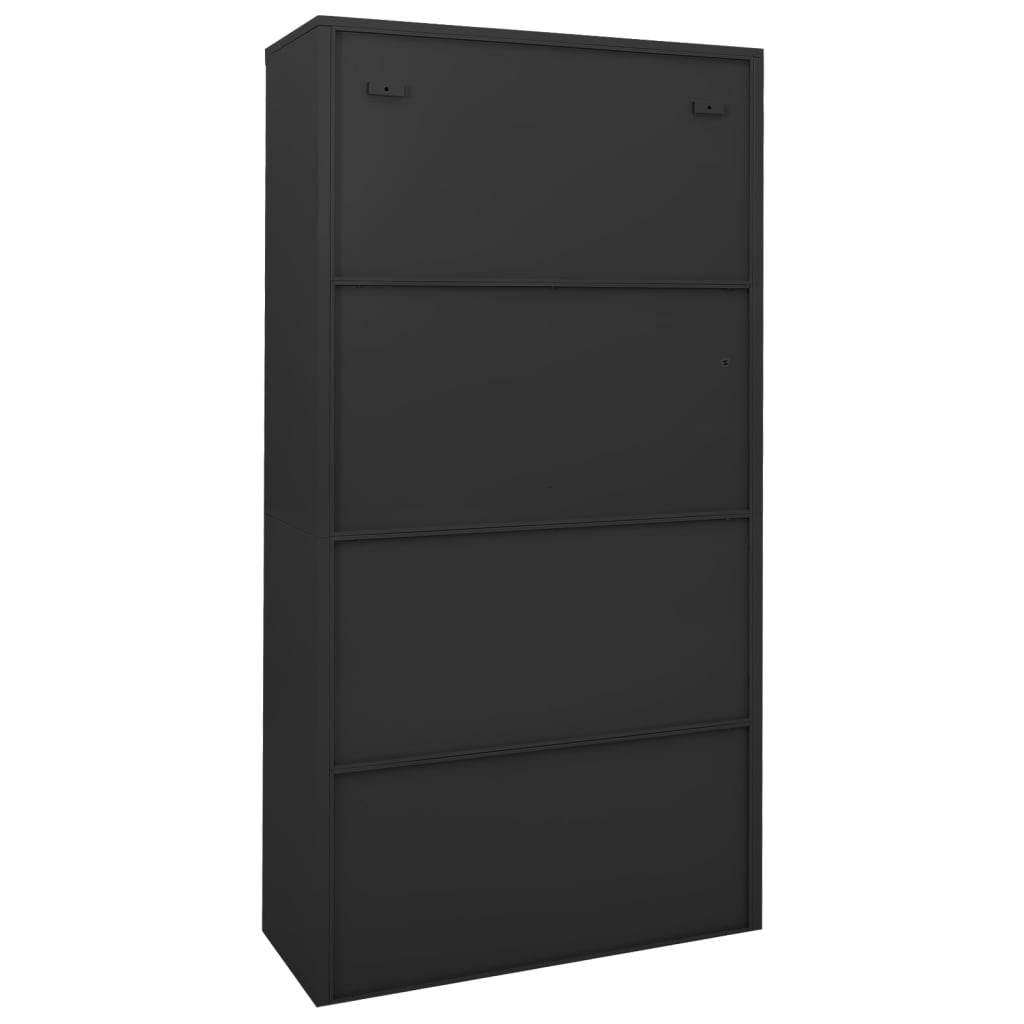 Office Cabinet With Sliding Door 90X40X180 Cm Steel