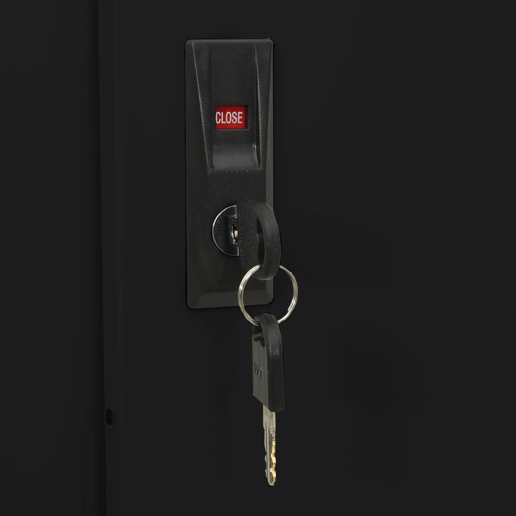 Office Cabinet With Sliding Door 90X40X180 Cm Steel