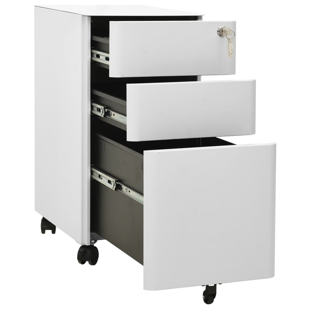 Mobile File Cabinet 30X45X59 Cm Steel