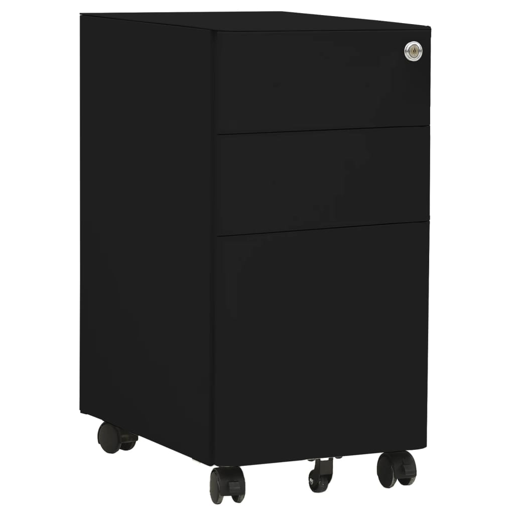 Mobile File Cabinet 30X45X59 Cm Steel