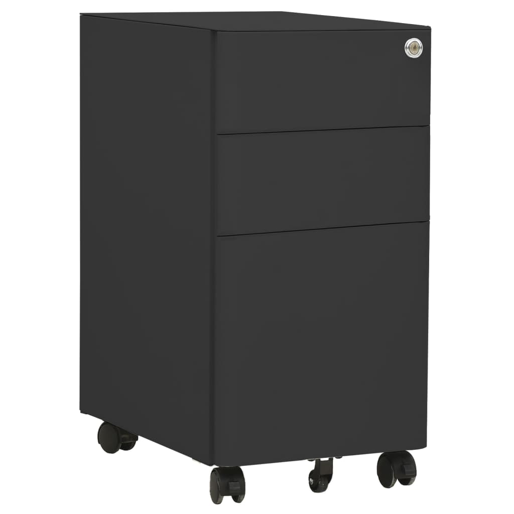Mobile File Cabinet 30X45X59 Cm Steel