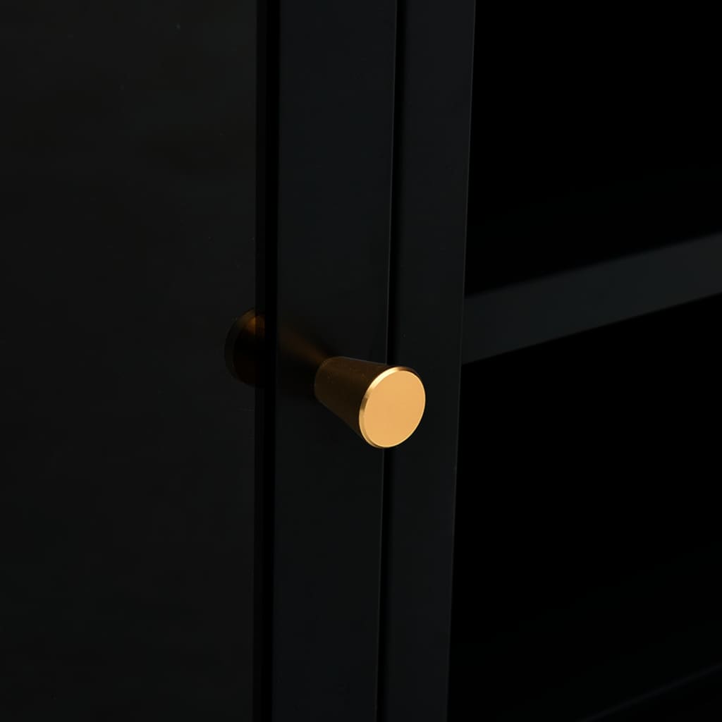 Tv Cabinet 90X30X44 Cm Steel And Glass