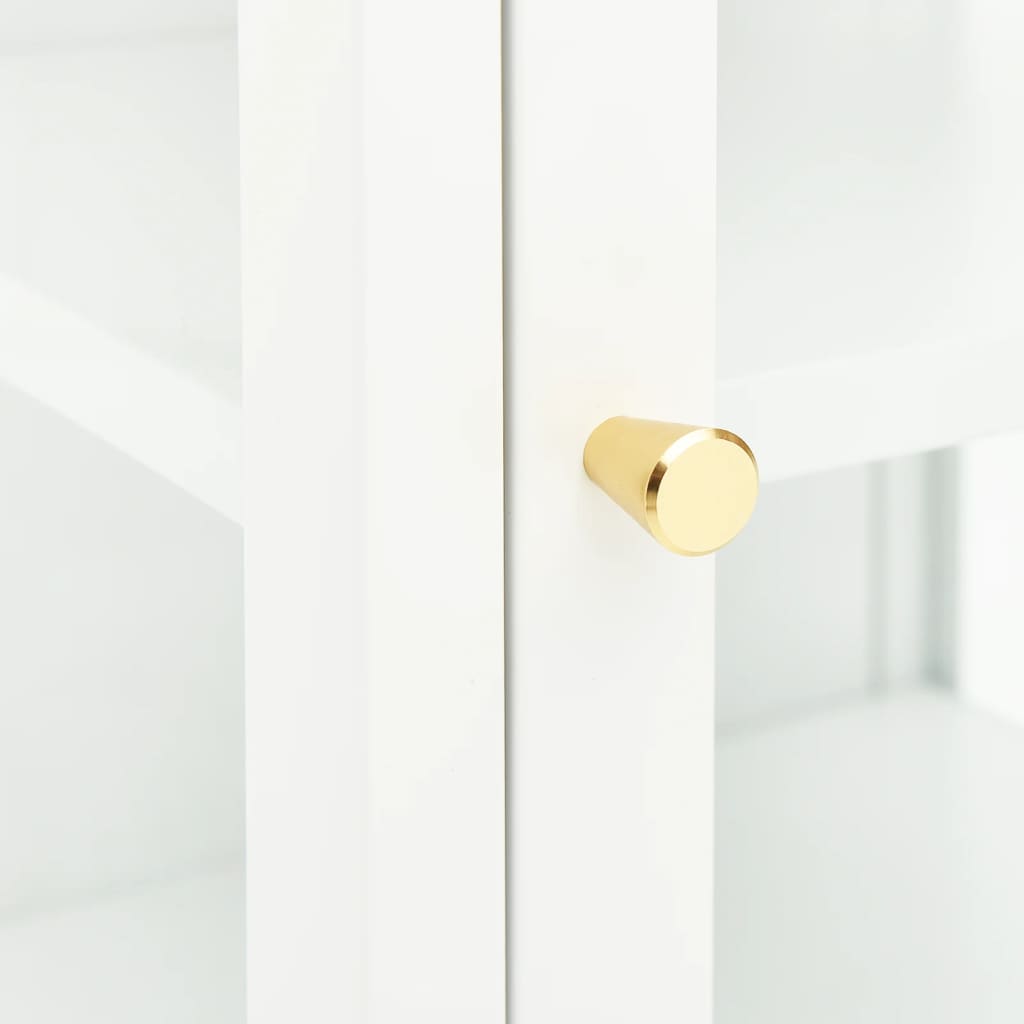 Sideboard 38X35X70 Cm Metal And Glass