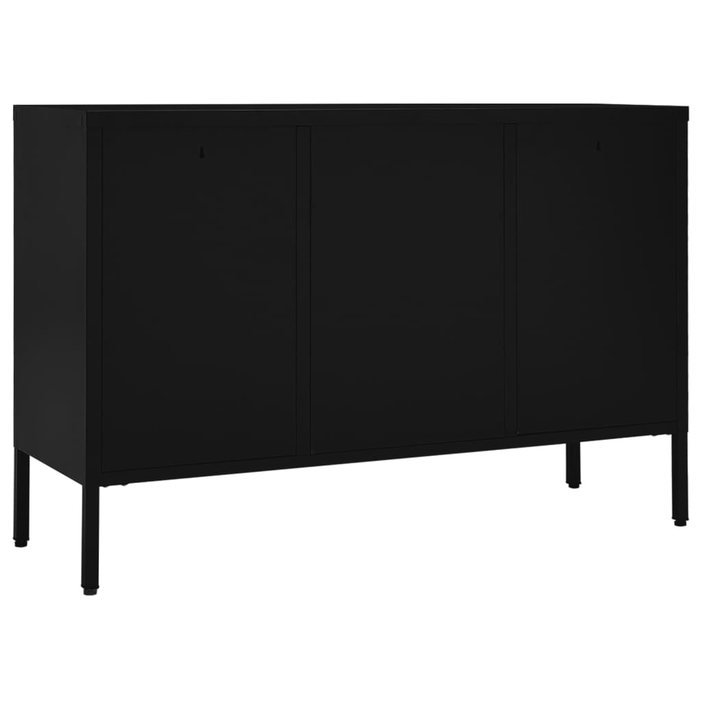 Sideboard 105X35X70 Cm Steel And Tempered Glass