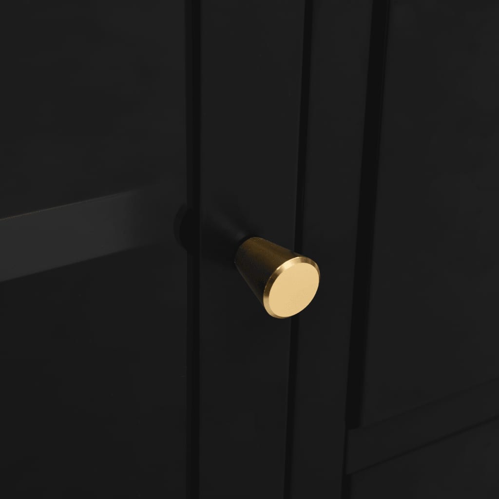 Sideboard 105X35X70 Cm Steel And Tempered Glass