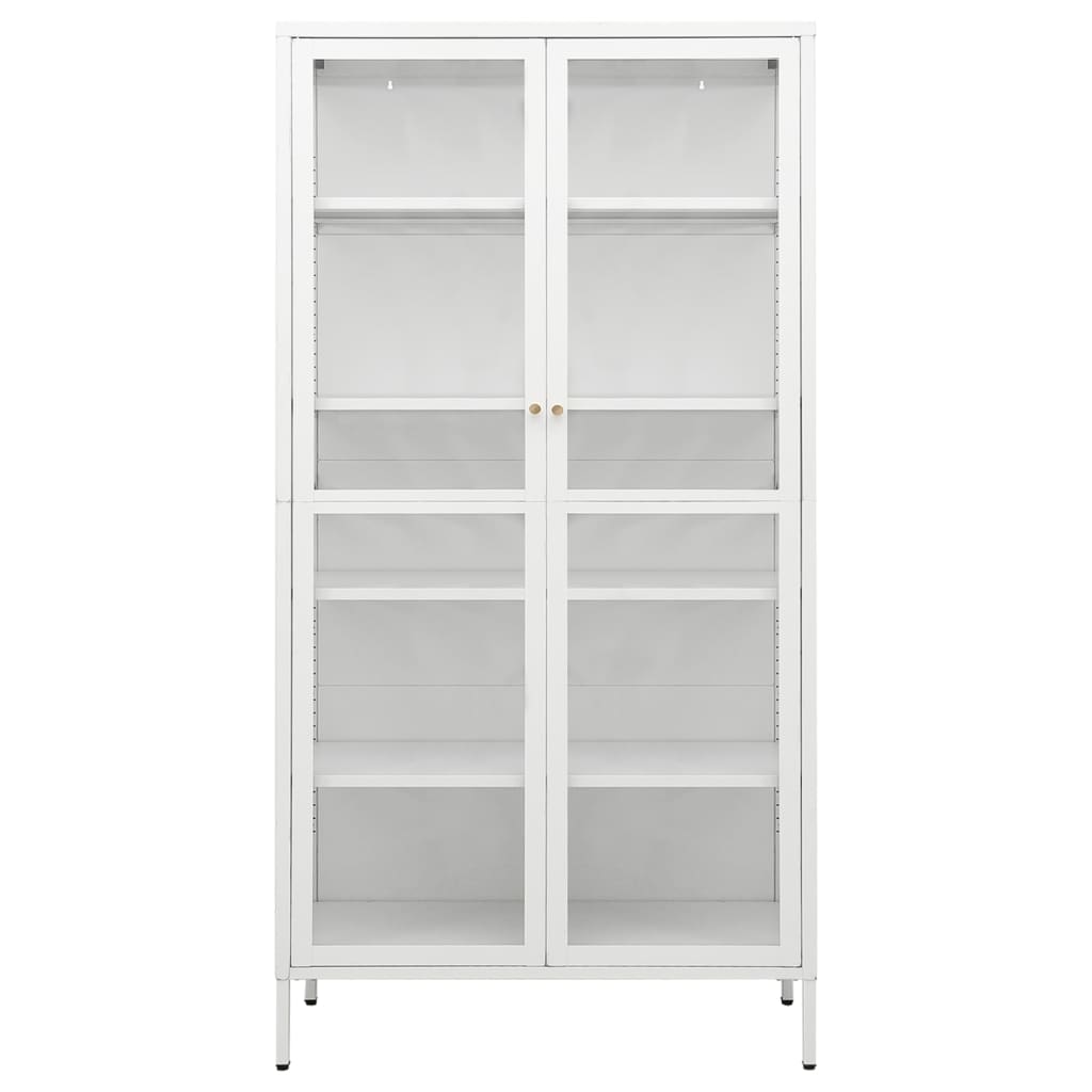 Display Cabinet 90X40X180 Cm Steel And Tempered Glass