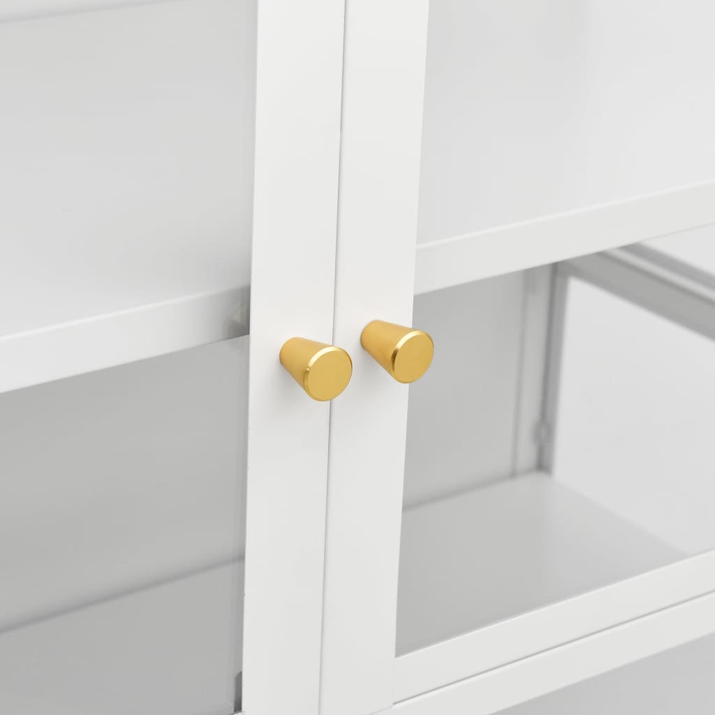 Display Cabinet 90X40X180 Cm Steel And Tempered Glass