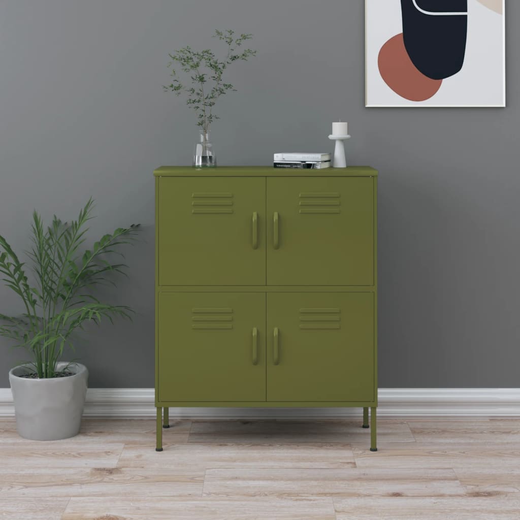 Storage Cabinet 80X35X101.5 Cm Steel