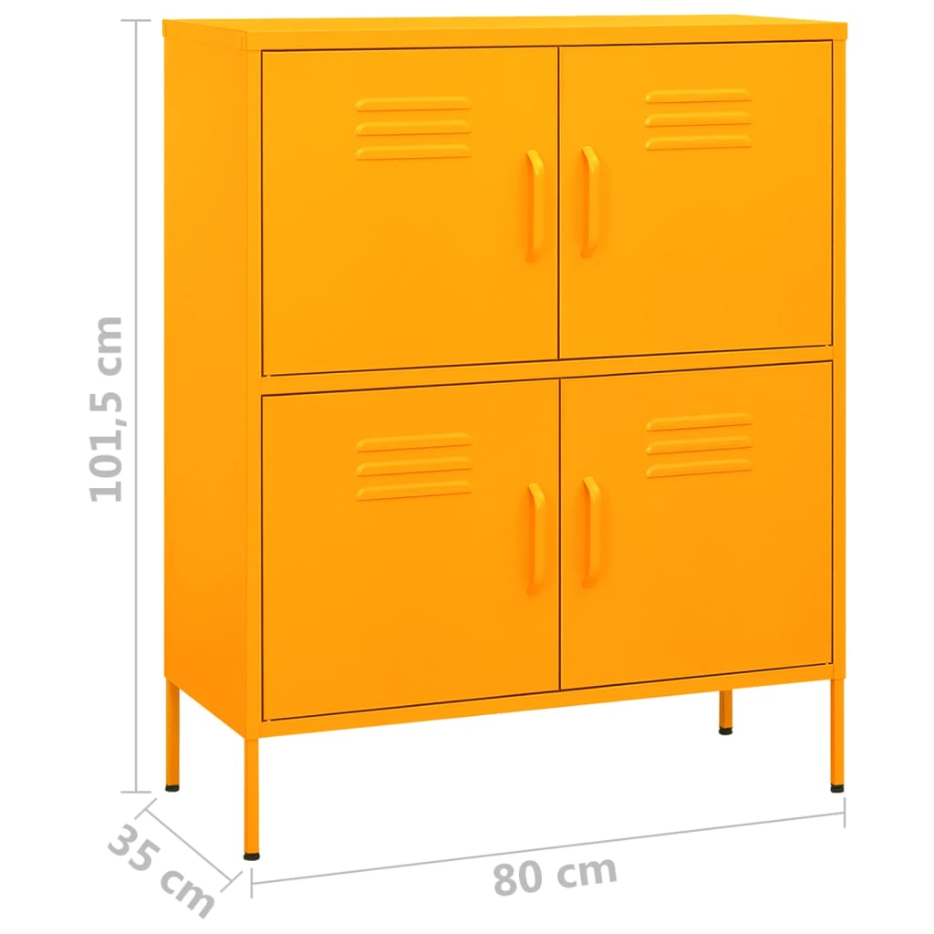 Storage Cabinet 80X35X101.5 Cm Steel