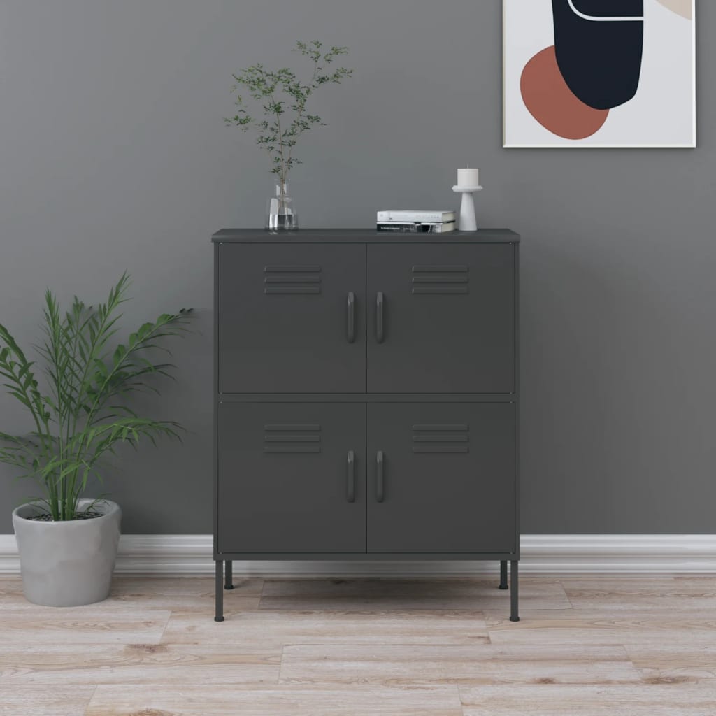 Storage Cabinet 80X35X101.5 Cm Steel