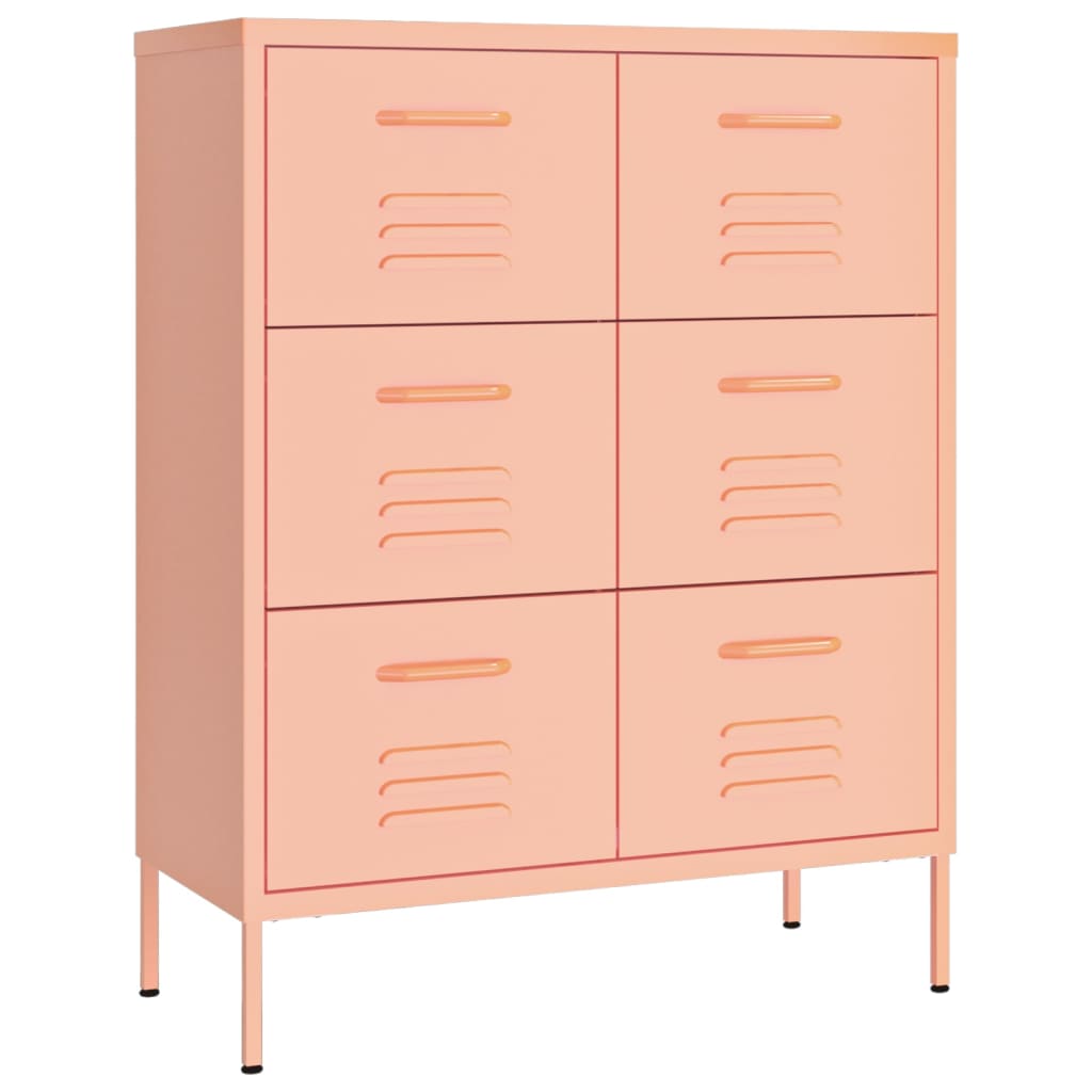 Drawer Cabinet 80X35X101.5 Cm Steel