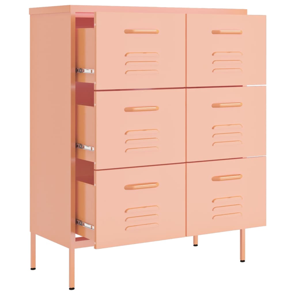 Drawer Cabinet 80X35X101.5 Cm Steel