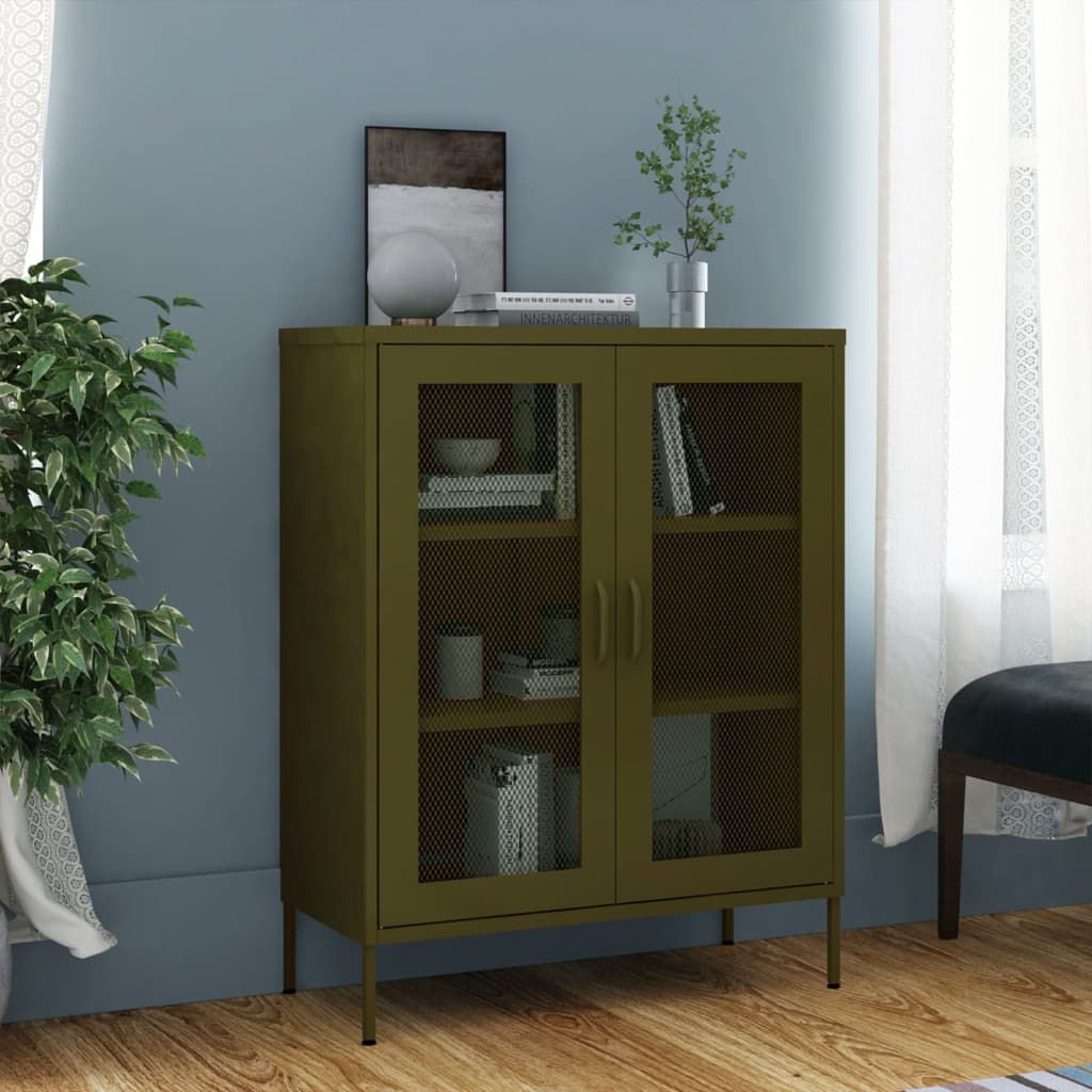 Storage Cabinet 80X35X101.5 Cm Steel