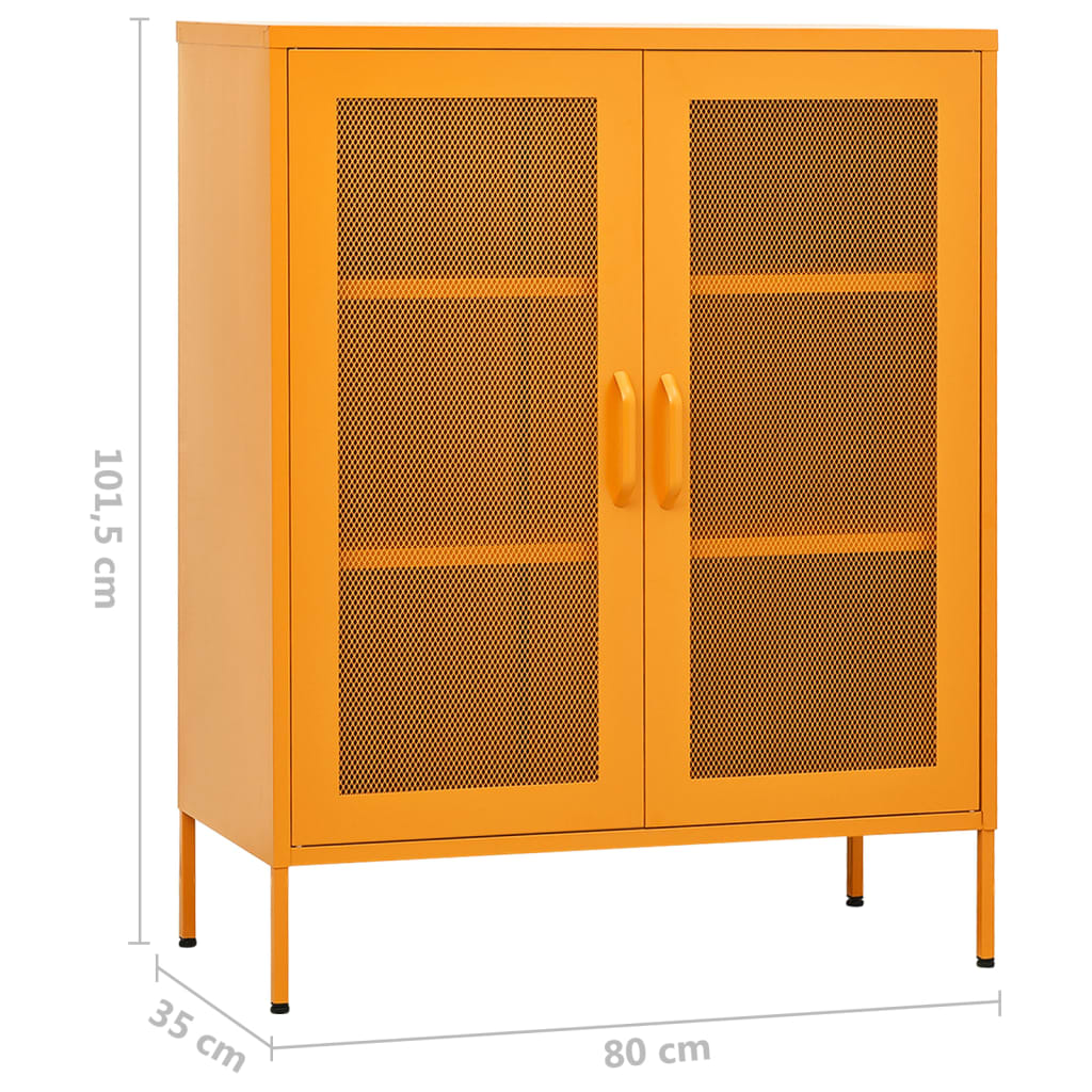 Storage Cabinet 80X35X101.5 Cm Steel
