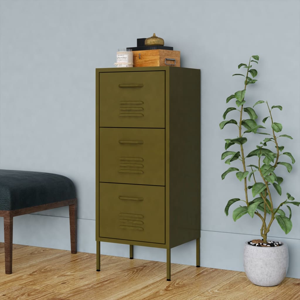 Storage Cabinet 42.5X35X101.5 Cm Steel