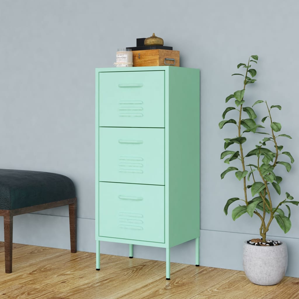 Storage Cabinet 42.5X35X101.5 Cm Steel