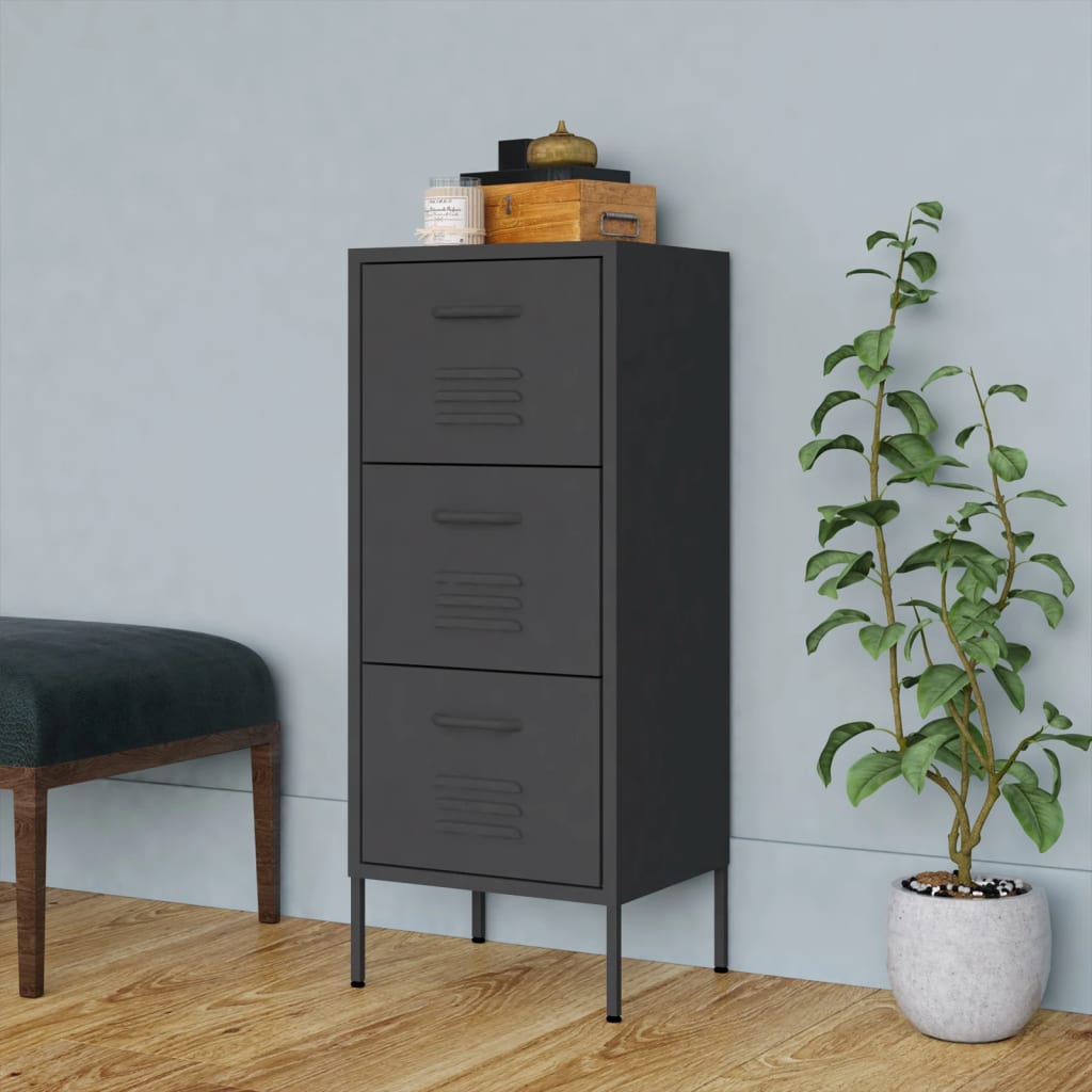 Storage Cabinet 42.5X35X101.5 Cm Steel