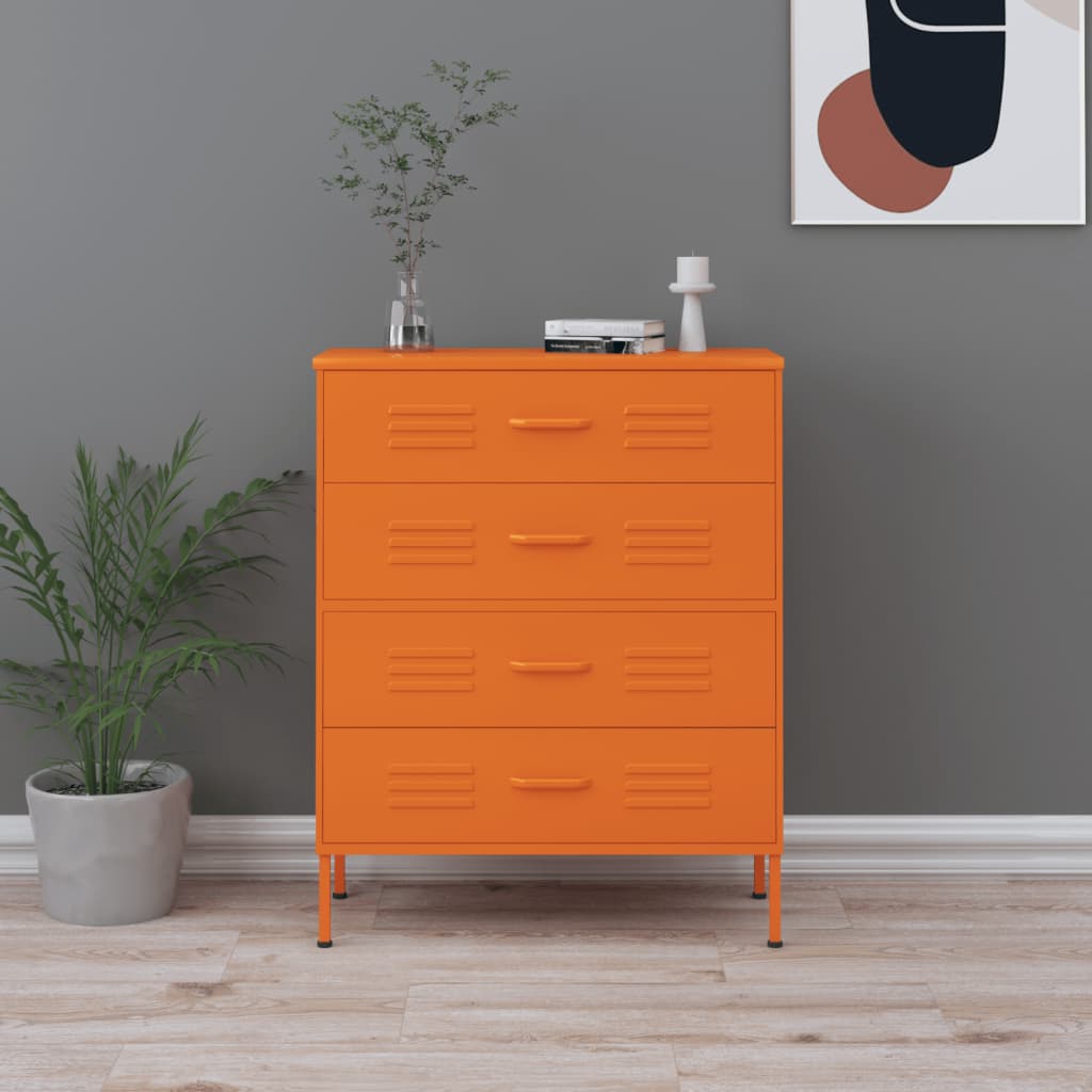 Chest Of Drawers 80X35X101.5 Cm Steel