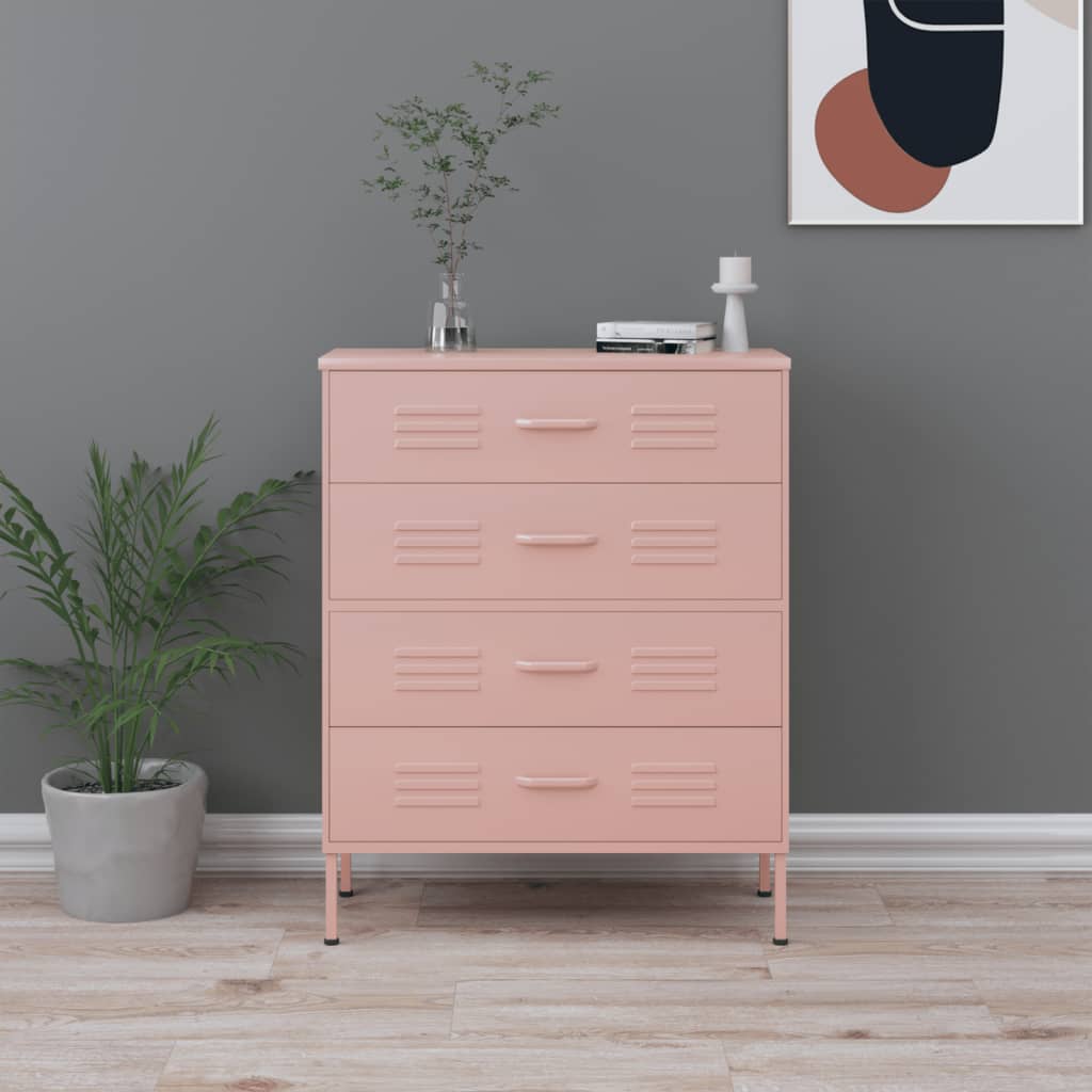 Chest Of Drawers 80X35X101.5 Cm Steel
