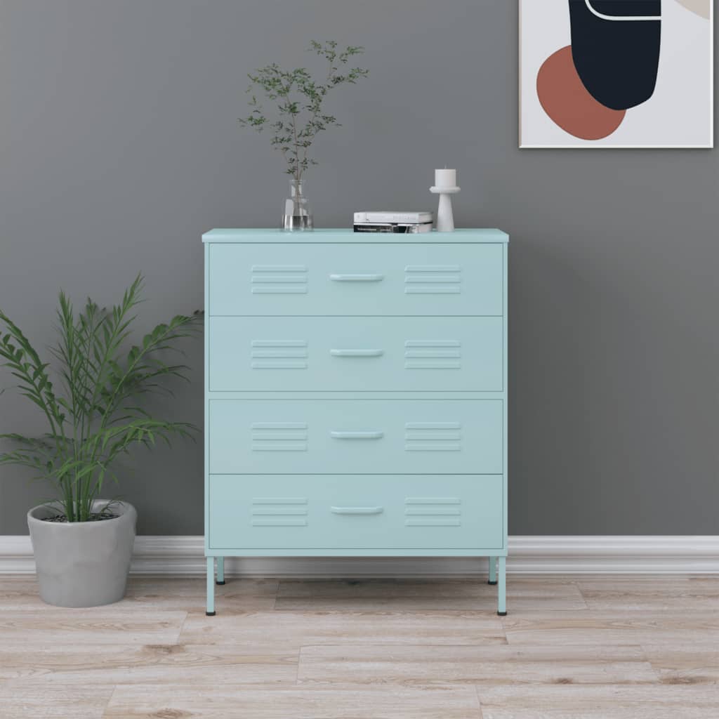 Chest Of Drawers 80X35X101.5 Cm Steel