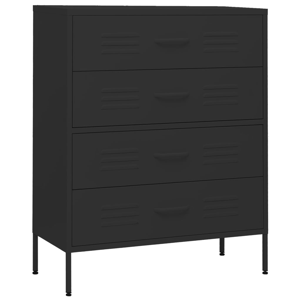 Chest Of Drawers 80X35X101.5 Cm Steel