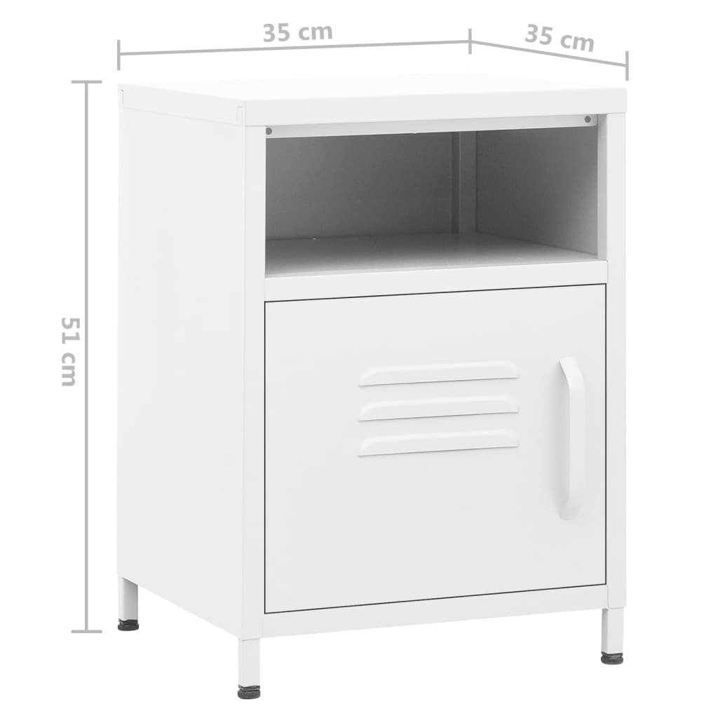 Nightstand 35X35X51 Cm Steel