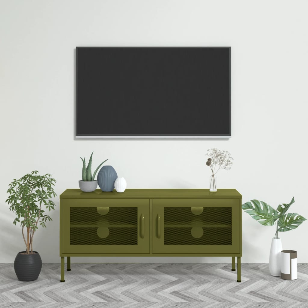 Tv Cabinet 105X35X50 Cm Steel