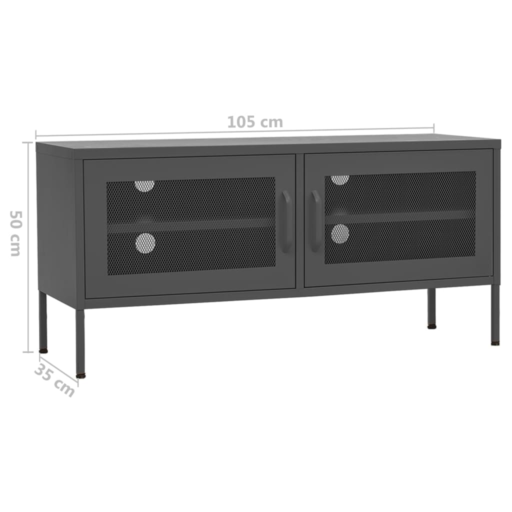 Tv Cabinet 105X35X50 Cm Steel