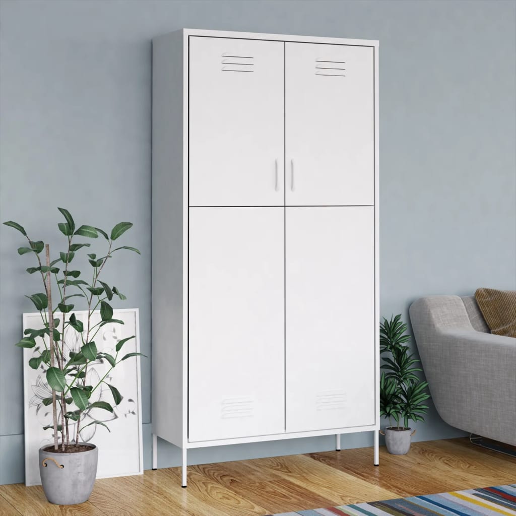 Wardrobe 90X50X180 Cm Steel