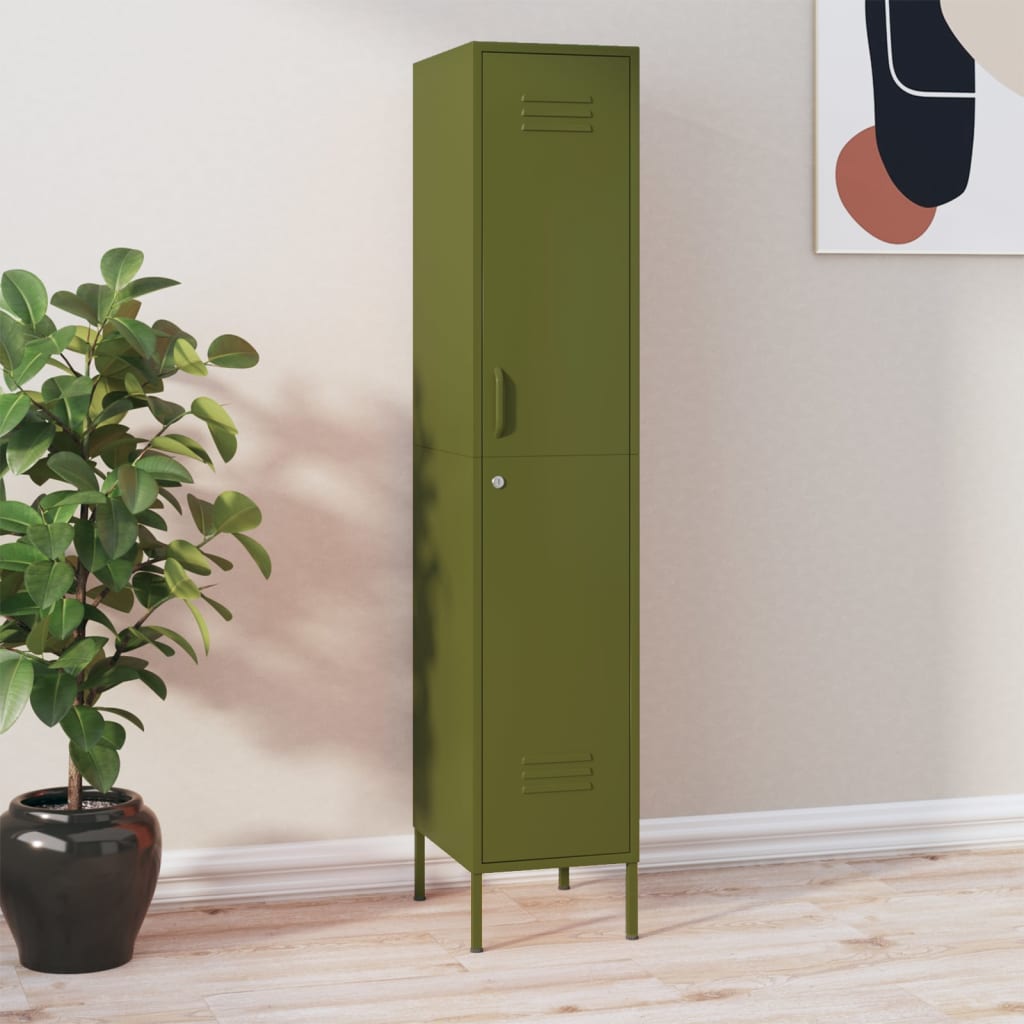 Locker Cabinet 35X46X180 Cm Steel