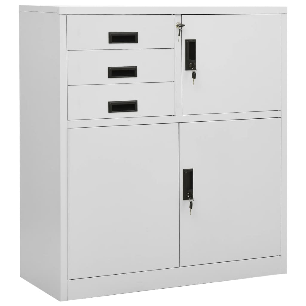 Office Cabinet 90X40X125 Cm Steel