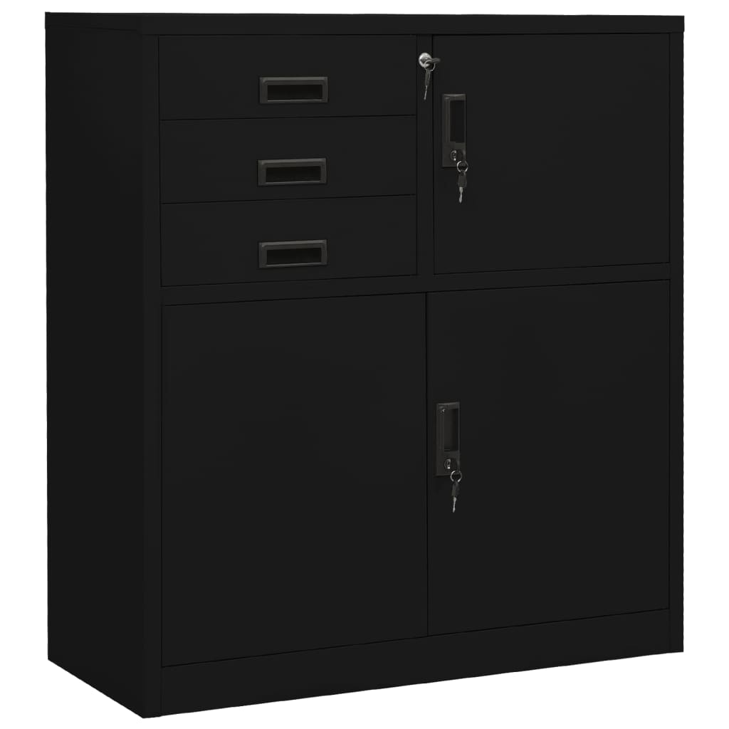 Office Cabinet 90X40X125 Cm Steel