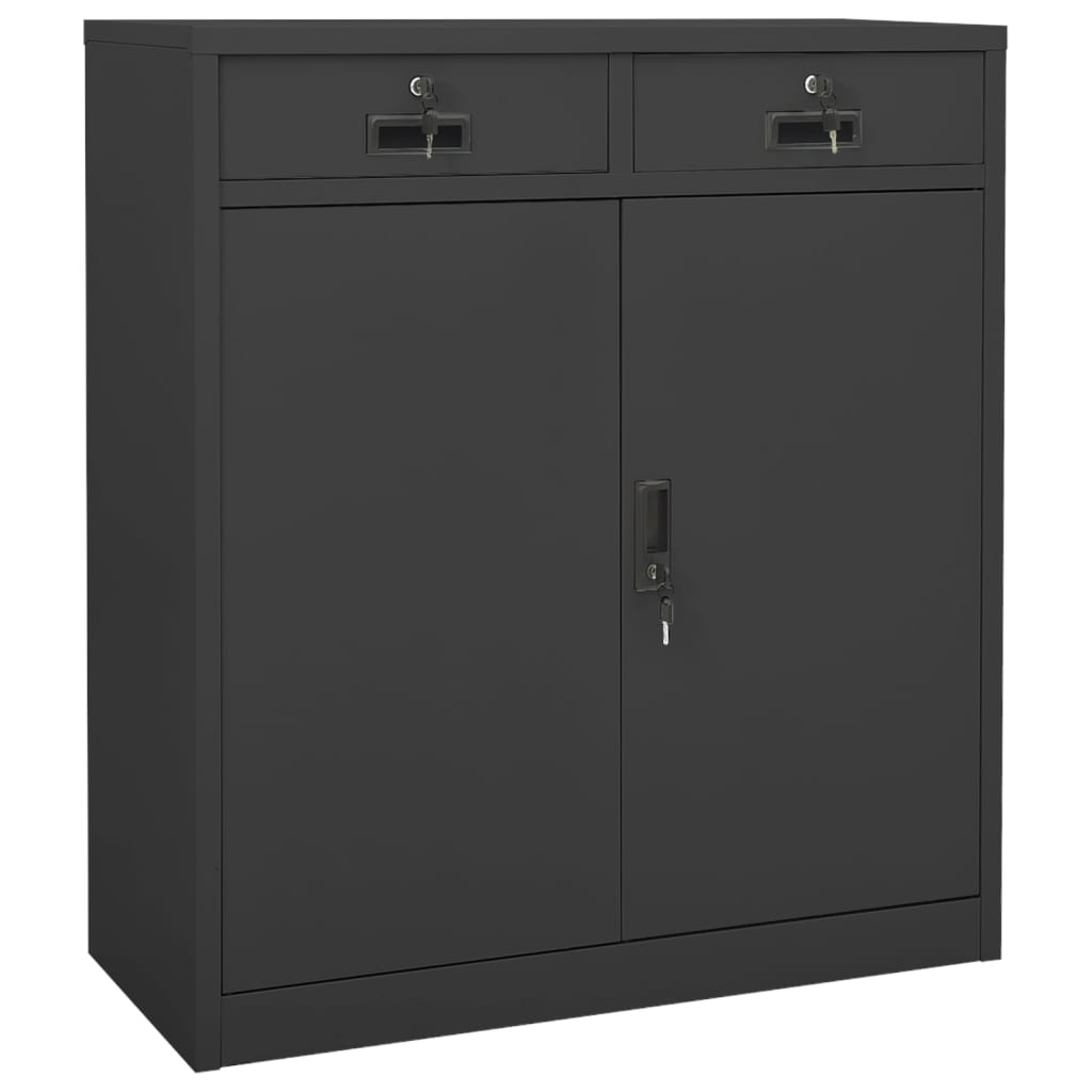 Office Cabinet 90X40X125 Cm Steel